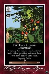Fair Trade Organic Colombian Coffee
